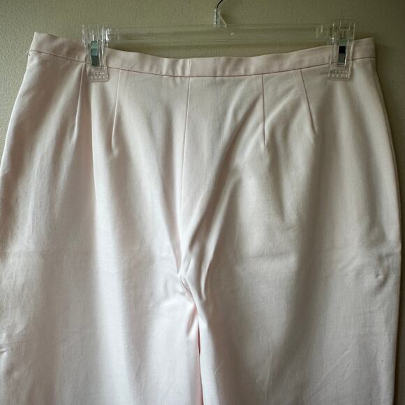 NEW Weekend Max Mara Ankle Trouser Pants Pale Pink 12 Career Quiet Luxury Preppy - Picture 5 of 13